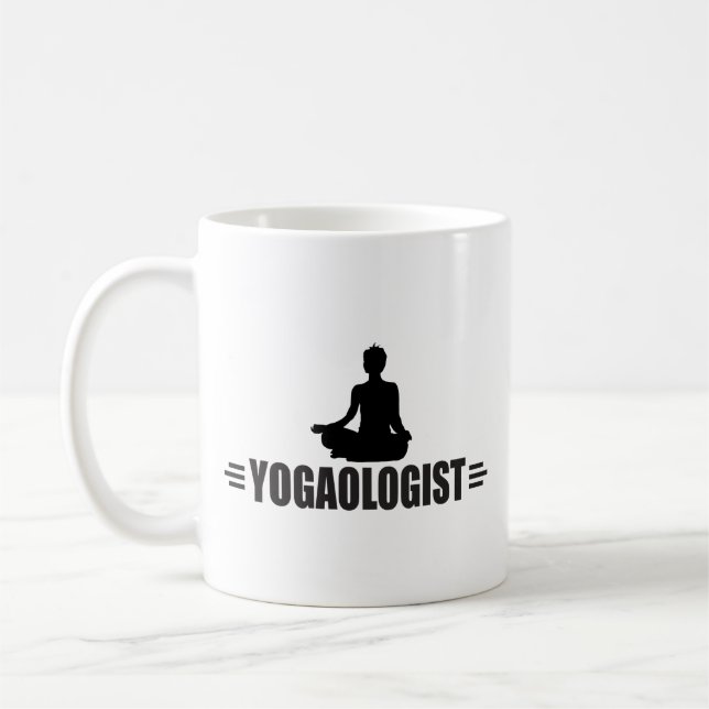 Humoraler Yoga Kaffeetasse (Links)