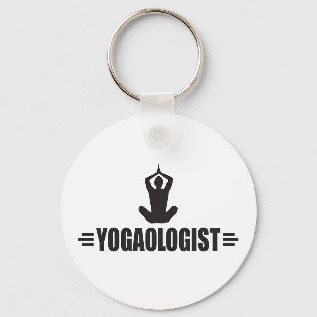 Humoraler Yoga Schlüsselanhänger (Vorderseite)