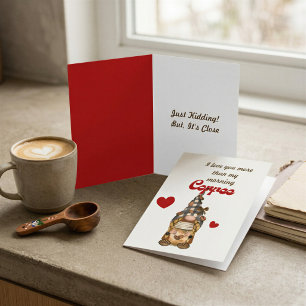 Humoraler Zitat-Kaffee Nome Funny Valentinstag Karte