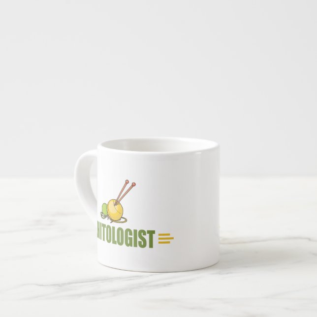 Humorales Knittern Espressotasse (Vorderseite Links)