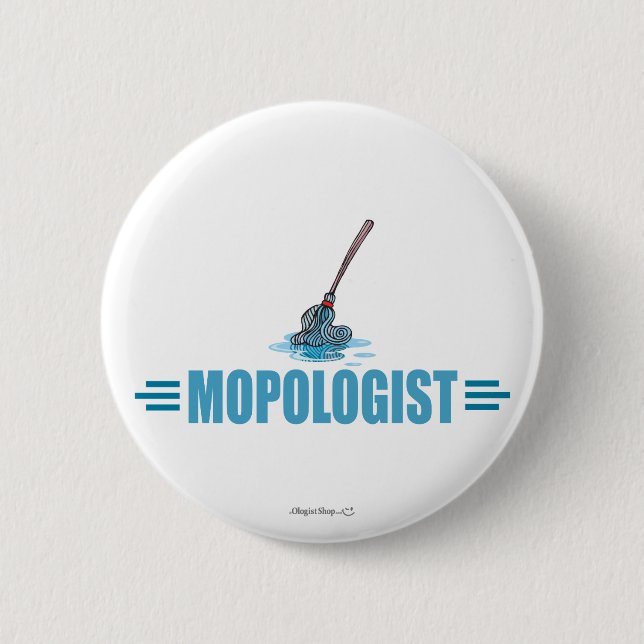 Humorales Mop Mopping Button (Vorderseite)
