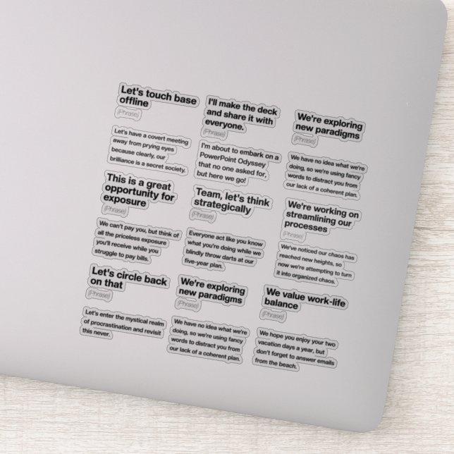 Humorales Office Email Definitions Sticker Pack (Detail)