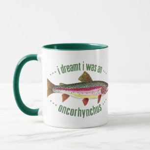 Humorales Regenbogenforelle-Design Tasse