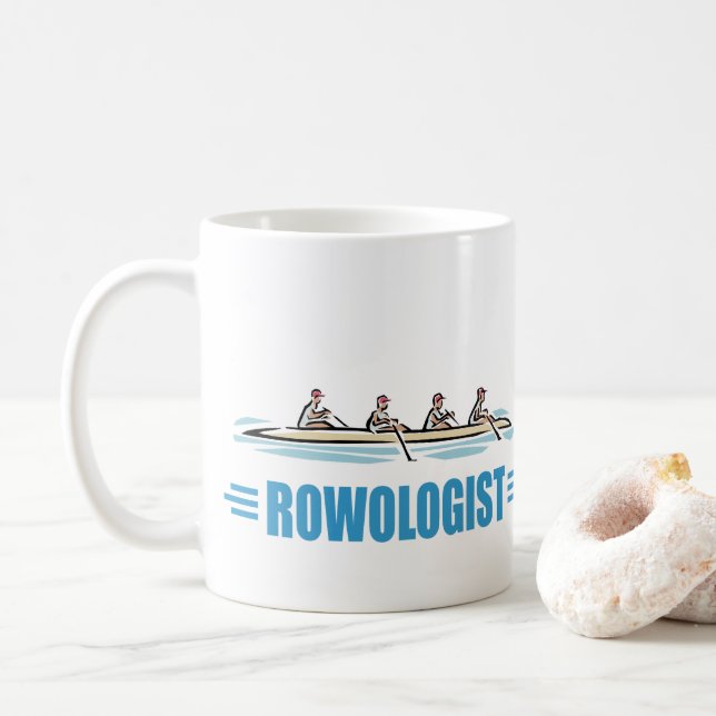 Humorales Rudern Kaffeetasse (Mit Donut)