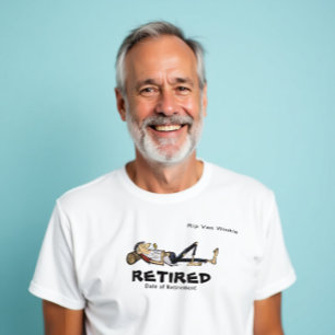 Humorales T-Shirt für das Rentenalter Lousy Bezahl