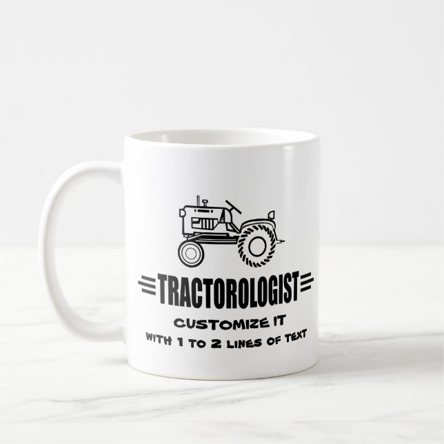 Humorales Traktorrennen Kaffeetasse (Links)