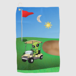 Humore Alien Golfhandtuch