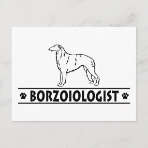 Humore Borzoi Dog Postkarte