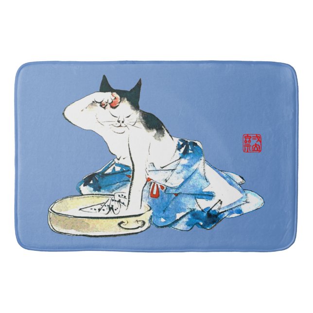Humore japanische Katzenbäder II Badematte (Vorderseite)