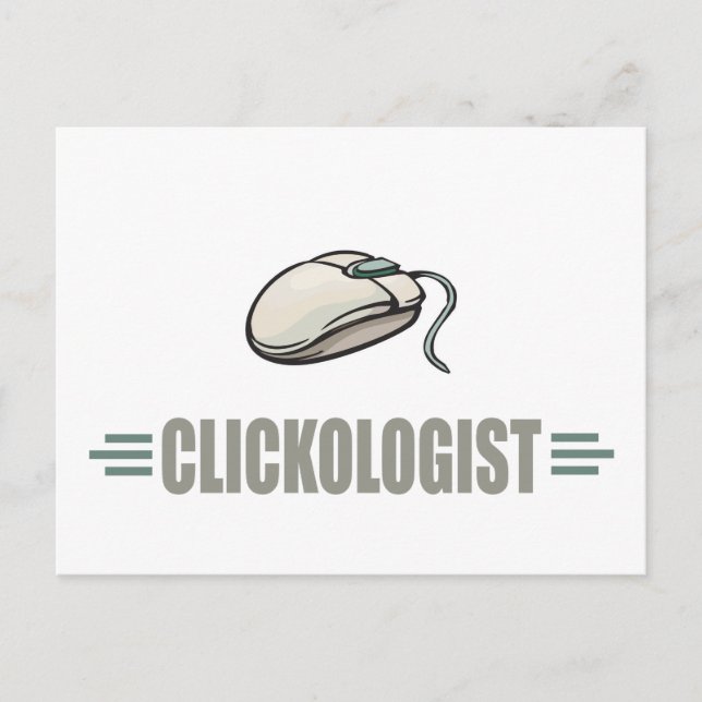 Humorer Computer Postkarte (Vorderseite)