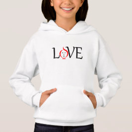 Humorer Design-Charakter der Liebe mit Xoxo Hoodie