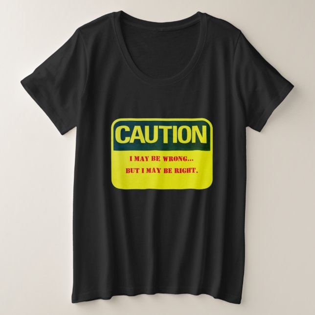 Humorer Komfort Zone Plus Size T - Shirt (Design vorne)