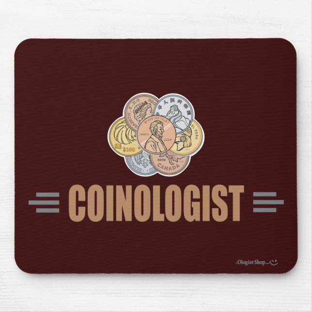 Humorer Münzsammler Mousepad (Vorne)