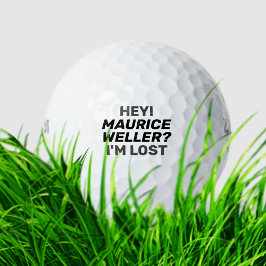 Humorer Personalisiert Golfer Name Funny Lost Ball