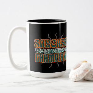Humorer Sarcasm Die Sprache der Champions Funny Zweifarbige Tasse