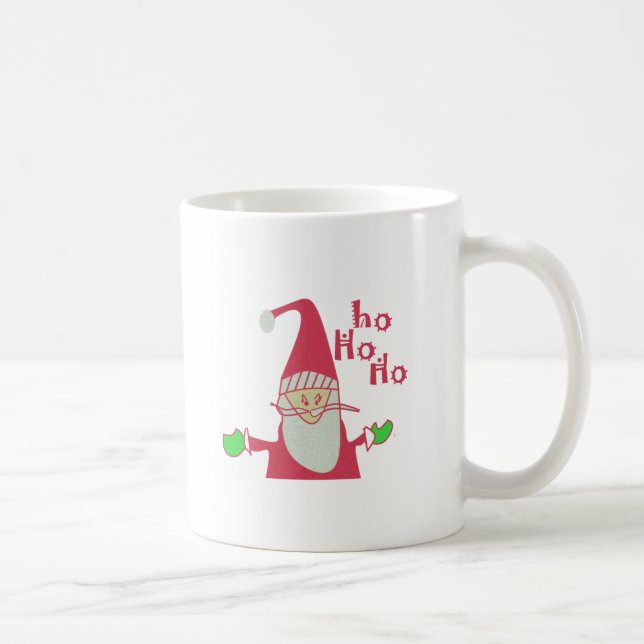 Humorer Weihnachtsmann mit festem Ho Ho Ho Kaffeetasse (Rechts)