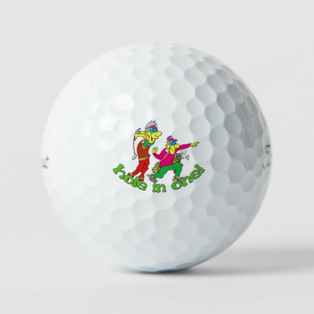 Humores Loch in einem Golfplatz Golfball (Vorderseite)