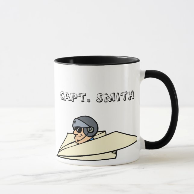 Humores Papierflugzeug und Pilot Tasse (Rechts)