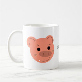 Humoriges Piggy Face Kaffeetasse