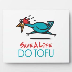 Humoriges Tofu Design Fotoplatte