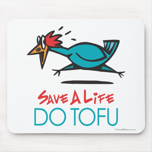 Humoriges Tofu Design Mousepad (Vorne)