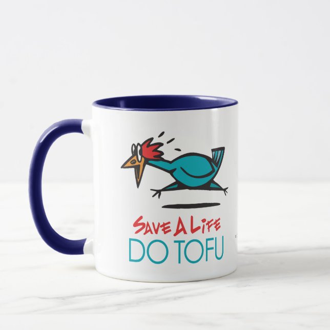 Humoriges Tofu Design Tasse (Links)