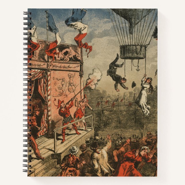 Humorische Druckausgabe eines Theaterdarstellers Notizbuch (Vorderseite)