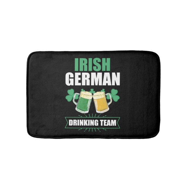 Humorischer irischer Drink St Patrick Day Badematte (Vorderseite)