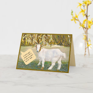 Humoristique/Chèvre/Vous Obtenez Ma Carte De Voix 