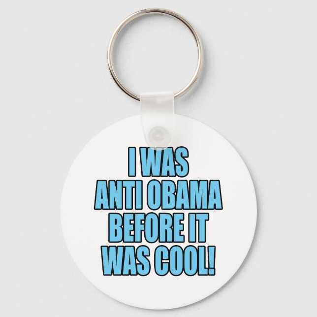Humoristische Anti-Obama-T - Shirt und -Autoaufkle Schlüsselanhänger (Vorderseite)