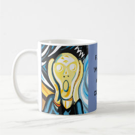 Humoristische Interpretation von Munch's "Scream" Kaffeetasse