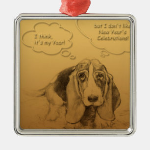Humoristische Vietnamesen Chinesischer Hund Jahr S Silbernes Ornament