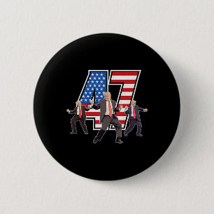 Humoristischer Trump-lustiger Siegeszug Trump tanz Button