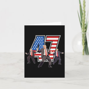 Humoristischer Trump-lustiger Siegeszug Trump tanz Karte