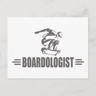 Humoristisches Skateboarding Postkarte