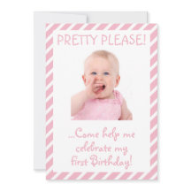 Humorose Baby Girl Erstgeburt Party Einladung
