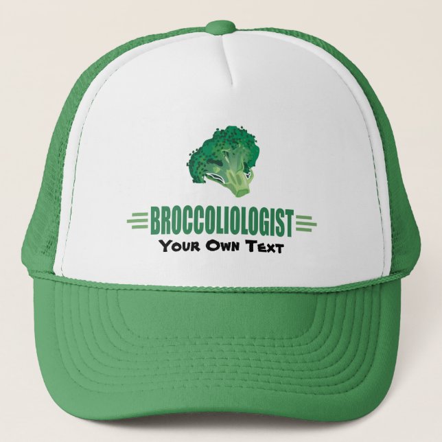 Humorose Broccoli Truckerkappe (Vorderseite)
