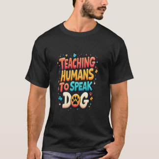 Humorose Canine Coach Slogan Experte Dog Trainer T-Shirt