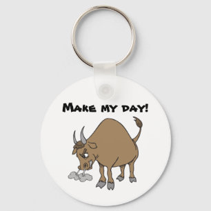 Humoroser Angry Bull Schlüsselanhänger