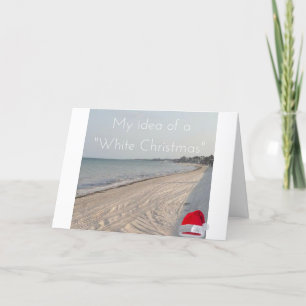 HUMOROUS BEACH CHRISTMAS GREETING CARTE