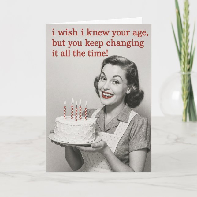 Humorous Birthday card Karte (Vorderseite)