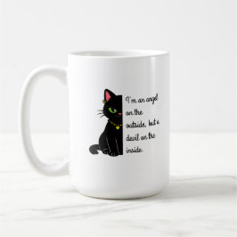 humorous black cat mugs