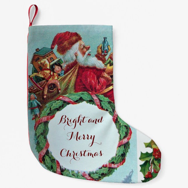 HUMOROUS FUNNY SANTA XMAS CROWN KLEINER WEIHNACHTSSTRUMPF (Vorderseite)