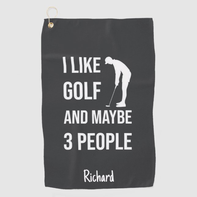Humorous Golf Gifts Funny Golfer Humor Joke Golfhandtuch (Vorderseite)