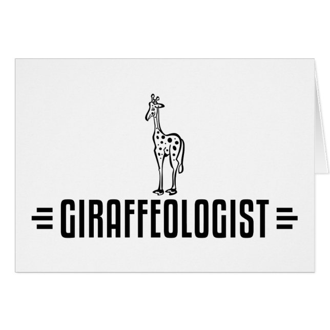 Humorsche Giraffe (Vorderseite (Horizontal))
