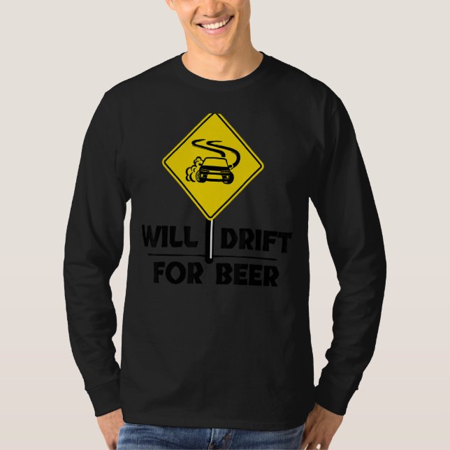 Humorvoll Statement Drift Car Racing T-Shirt (Vorderseite)