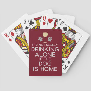 humorvoll   Trinken mit dem Hund Spielkarten
