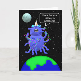 humorvolle Alien 2-Geburtstagskarte von Jo Images Dankeskarte