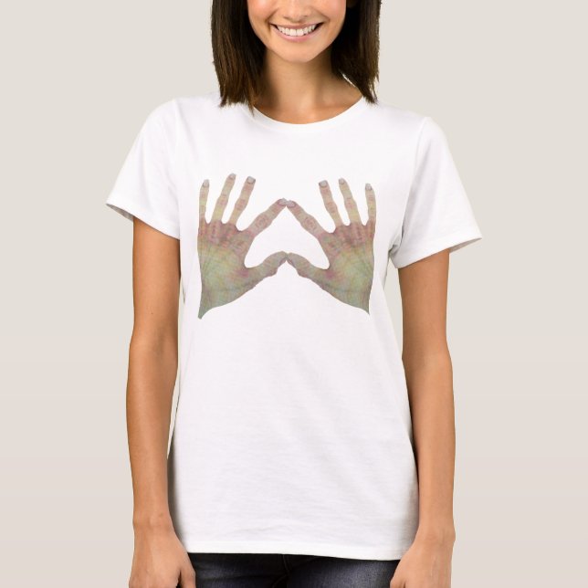 Humorvolle ALLE HÄNDE auf T - Shirt von Frauen (Vorderseite)