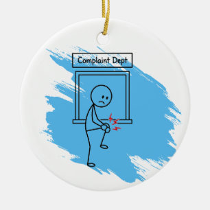 Humorvolle Beschwerde-Verzierung für Schmerzen mit Keramik Ornament